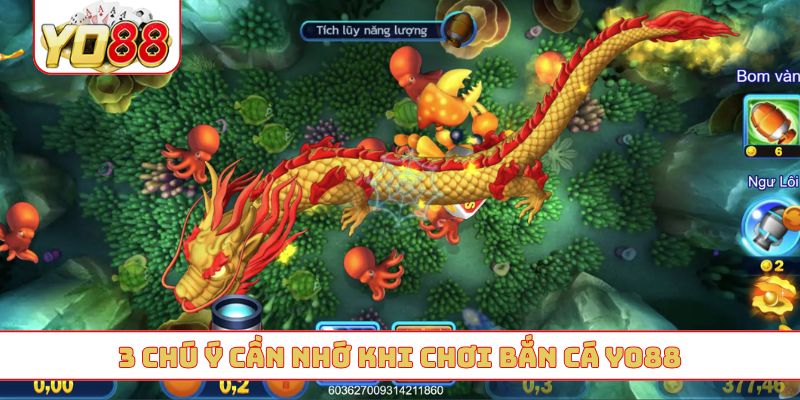 3 chú ý cần nhớ khi chơi bắn cá YO88