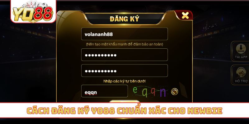 Cách đăng ký YO88 chuẩn xác cho newbie