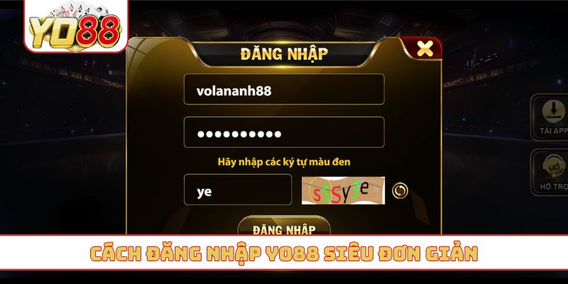 Cách đăng nhập YO88 siêu đơn giản