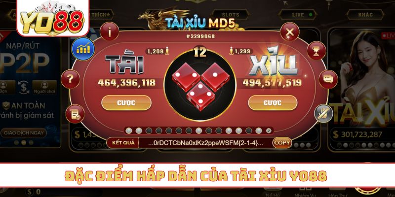 Đặc điểm hấp dẫn của tài xỉu YO88 