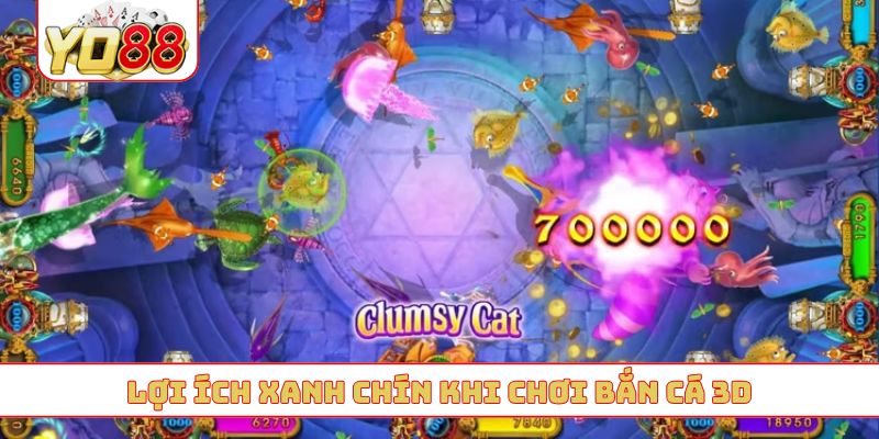 Lợi ích xanh chín khi chơi bắn cá 3D